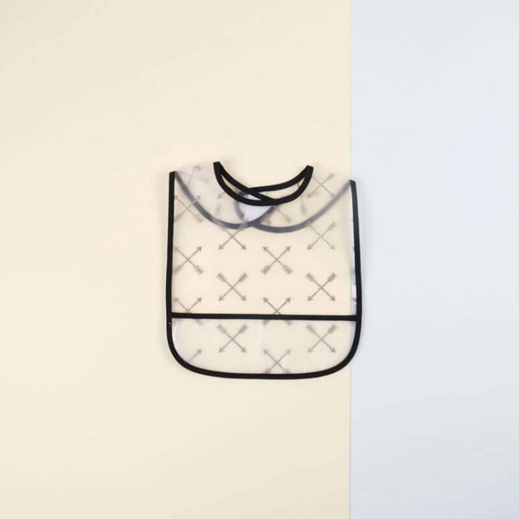 Picture of 5 Pcs Waterproof Black Bear Bib Set For Baby