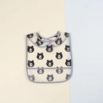 Picture of 5 Pcs Waterproof Black Bear Bib Set For Baby