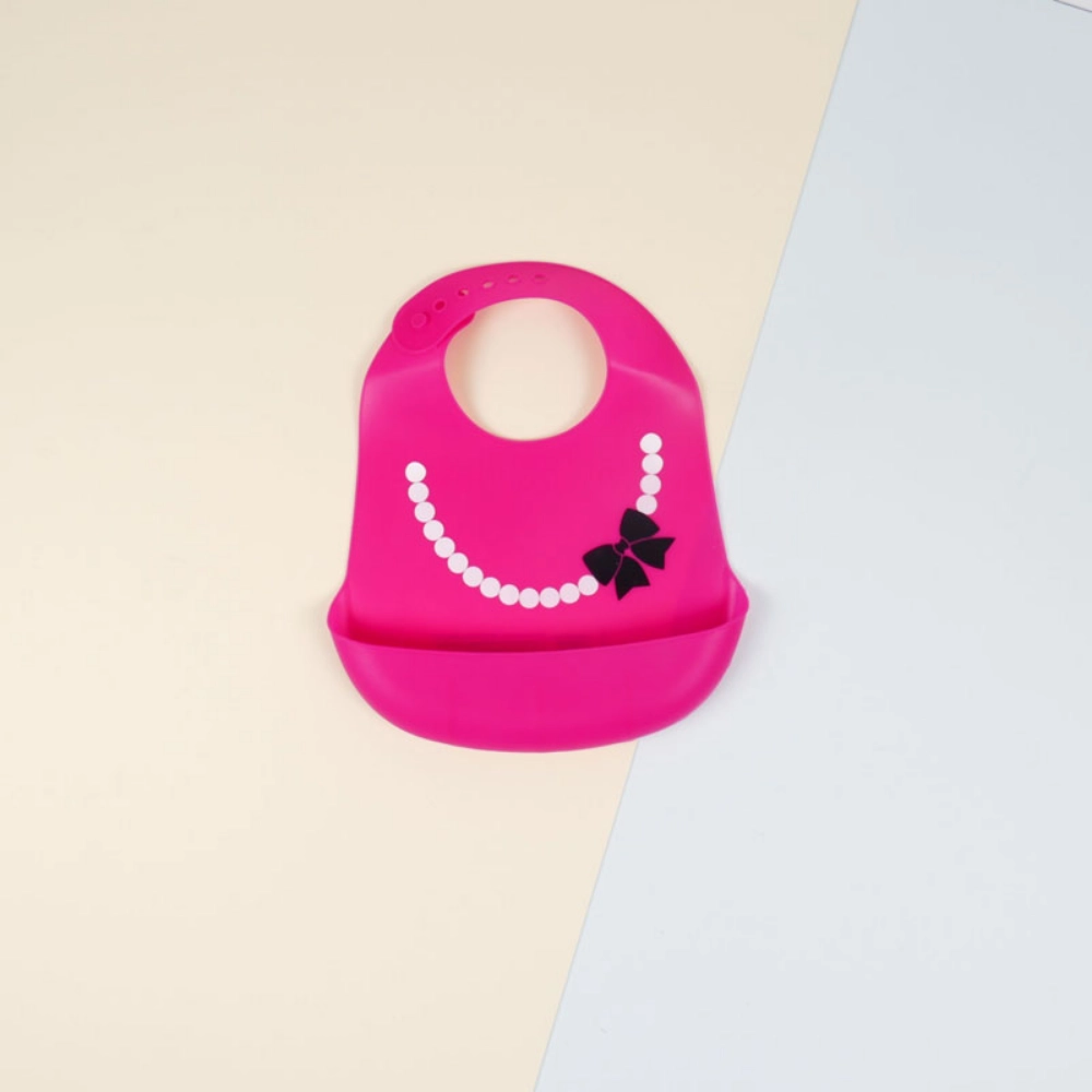 Picture of Pink Necklace Bib For Baby
