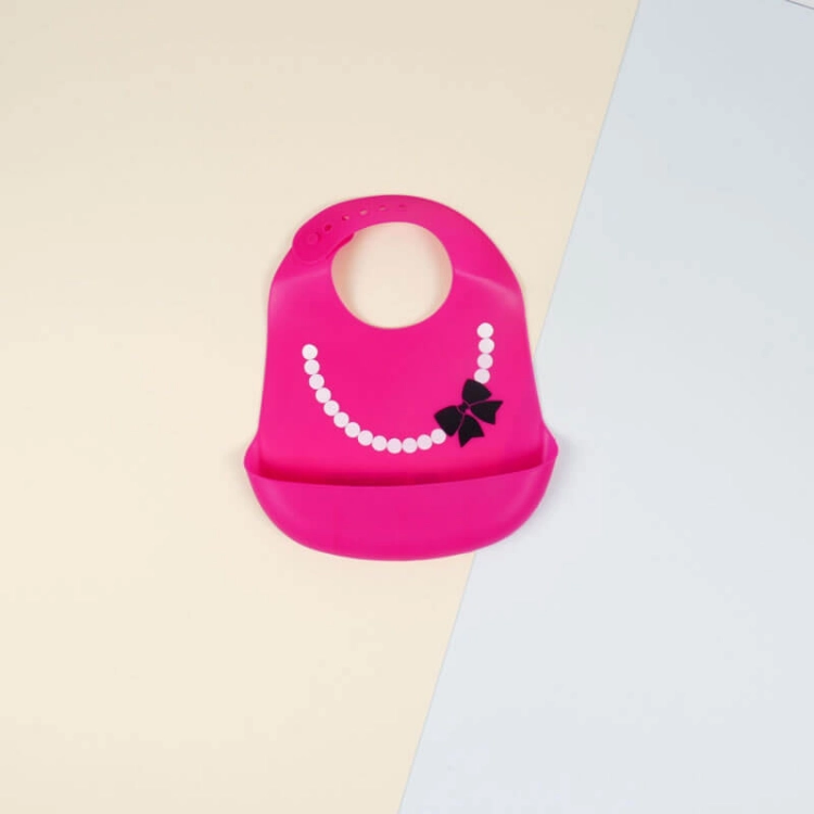 Picture of Pink Necklace Bib For Baby