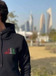 Picture of Black Hoodie For Adults - Kuwait Towers Design