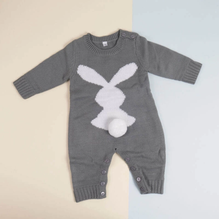 Picture of Grey Rabbit Suit For Baby