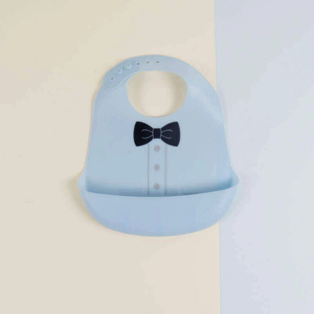 Picture of Blue Gentlemen Bib For Baby