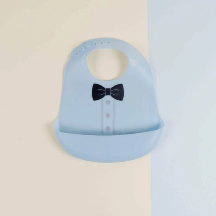 Picture of Blue Gentlemen Bib For Baby