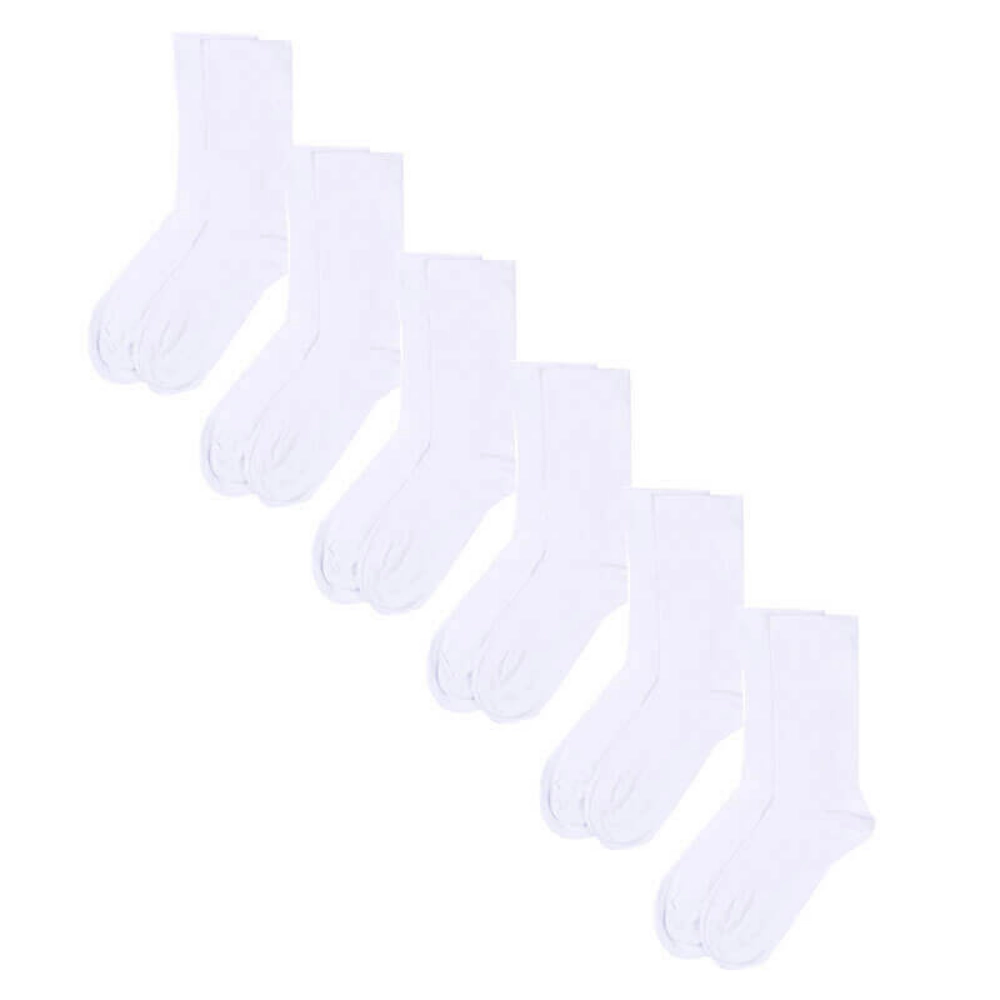 Picture of 6 Pcs White Socks Al Jazeera (Suitable For Diabetics)