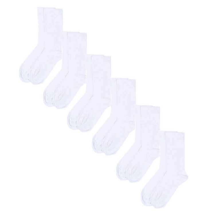 Picture of 6 Pcs White Socks Al Jazeera (Suitable For Diabetics)