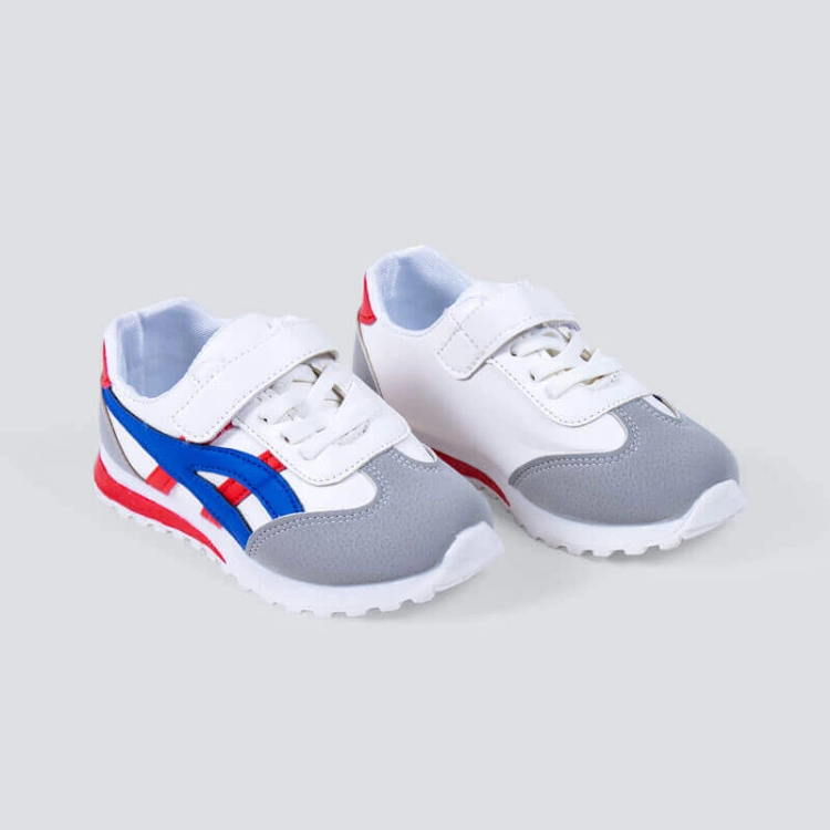 Picture of Old School Shoes For Kids - Blue/Red