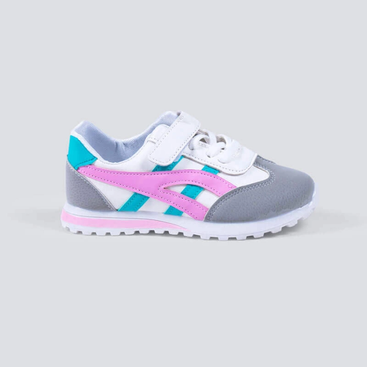 Picture of Old School Shoes For Kids - Sky Blue/Pink