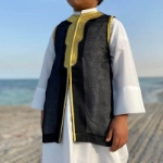 Picture of Black Vest Malaki Al Jazeera For Boys (With Name Embroidery)