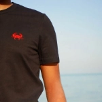 Picture of Crab Design Slim Fit T-Shirt