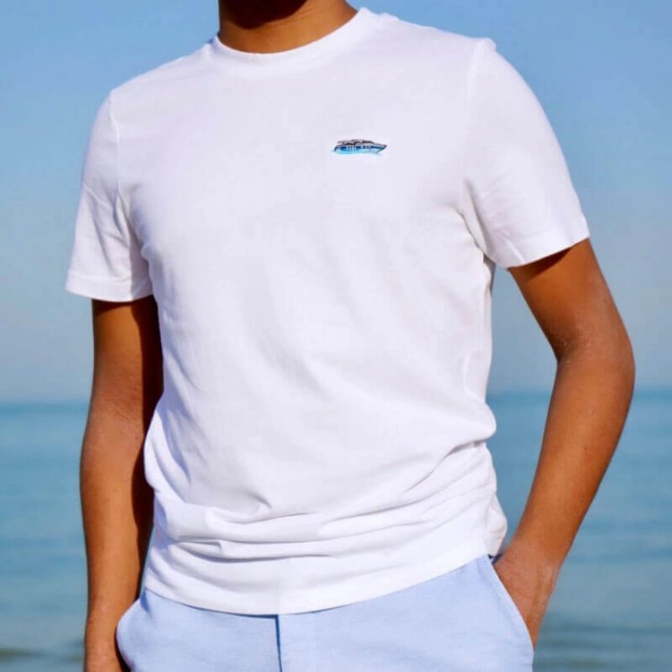Picture of Yacht Design Slim Fit T-Shirt