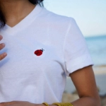 Picture of Lady Bug Design Slim Fit T-Shirt