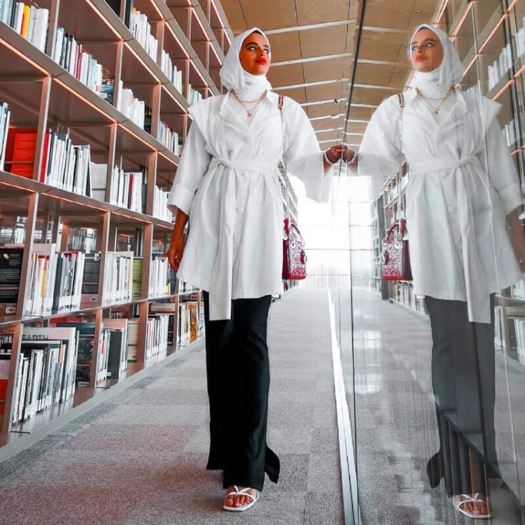 Picture of Victoria White Shirt from Lulwa Al Khattaf