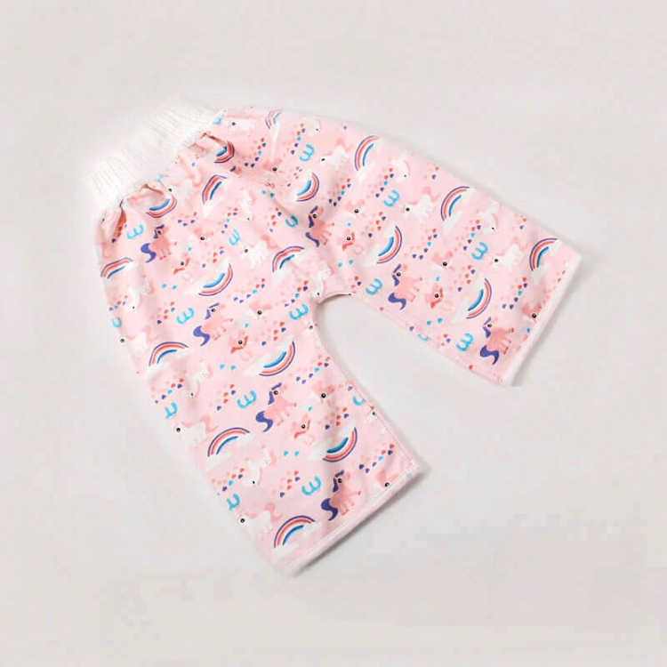 Picture of Pink Unicorn Anti-Wetting Sleeping Pants For Baby