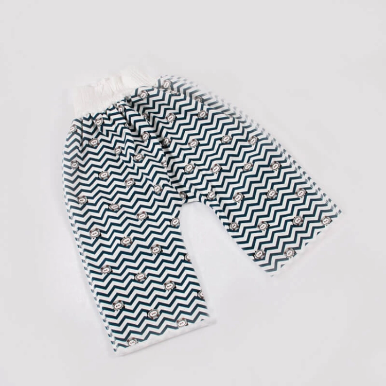 Picture of Black Stripes Anti-Wetting Sleeping Pants For Baby