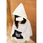Picture of White And Yellow Summer Cape For Kids (With Alphabet Printing Option)