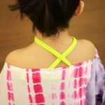 Picture of Tie Dye Off-Shoulder Summer Dress With Head Band For Girls