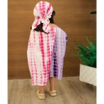 Picture of Tie Dye Off-Shoulder Summer Dress With Head Band For Girls