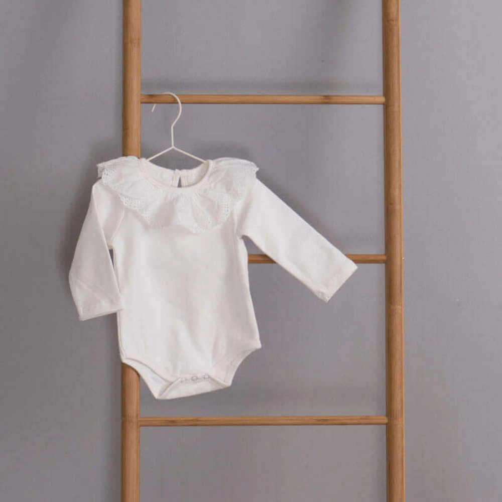 Picture of White Ruffle Collar Suit For Baby Girl (With Name Embroidery Option)