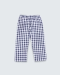 Picture of Navy Checkered Pajama Set For Kids (With Name Embroidery Option)