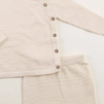 Picture of Beige Sweater Set For Kids (With Name Embroidery Option)
