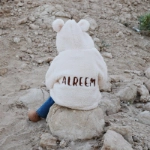 Picture of Off White Teddy Jacket Hoodie For Baby Girl (With Name Embroidery Option)