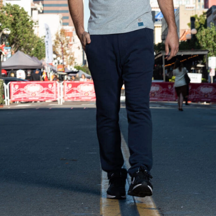 Picture of Not So Basic Navy Sweatpants