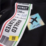Picture of Black Pullover For Kids - Luggage Tag Design (With Name Printing)