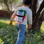 Picture of Red Top With Attached Bag For Kids (With Name Embroidery Option)