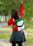Picture of Red Top With Attached Bag For Kids (With Name Embroidery Option)
