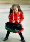 Picture of Red Top With Attached Bag For Kids (With Name Embroidery Option)