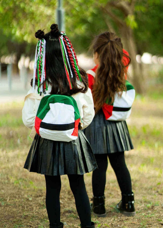 Picture of Off White Top With Attached Bag For Kids (With Name Embroidery Option)