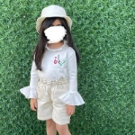 Picture of Bundle Set C - White Top With Off White Shorts