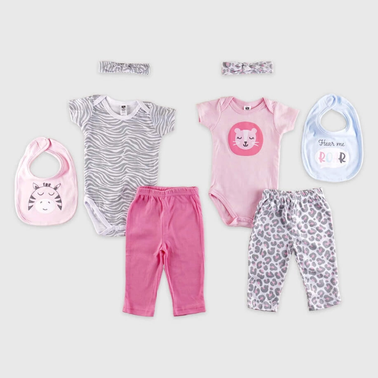 Picture of 8 Pcs Gift Box 33 - Pink Animal Print Suit