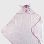 Picture of Pink Unicorn Towel For Kids Model 54 (With Name Embroidery Option)