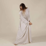 Picture of Beige Checkered Daraa For Women