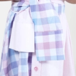 Picture of Pink Checkered Summer Dress WIth Belt For Girls