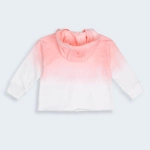 Picture of Tiya Pink And White Shirt With Hood  (With Embroidery Option)