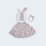 Picture of Tiya Dress Set Blouse, Skirt, Headband For Girls