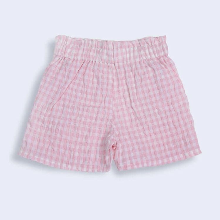 Picture of Tiya Pink Checkered Short For Girls