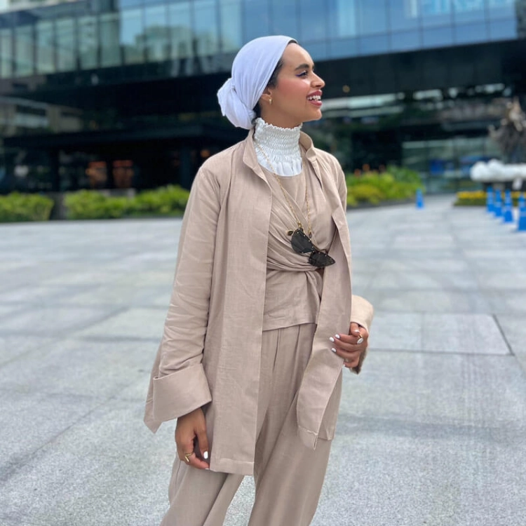 Picture of Beige Seychelles Set From Lulwa Al Khattaf