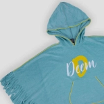 Picture of Turquoise Fringe Towel Cape For Girls (With Name Printing Option)