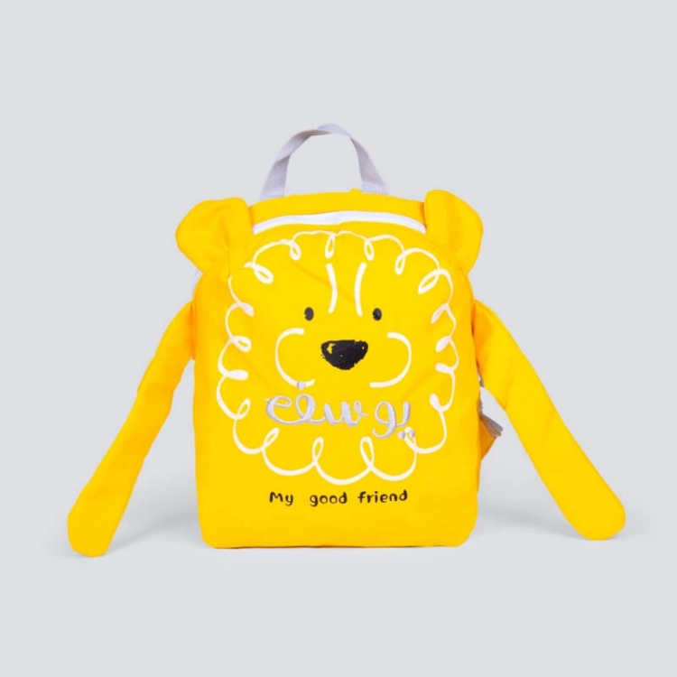 Picture of Yellow Lion Design Backpack (With Embroidery Option)