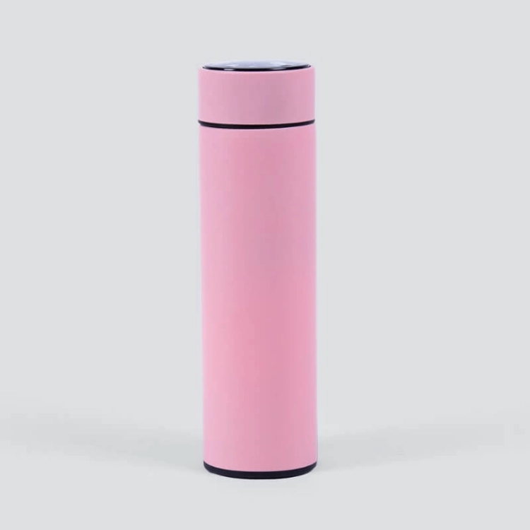 Picture of Temperature Water Bottle 500ml - Pink (With Name Printing Option)