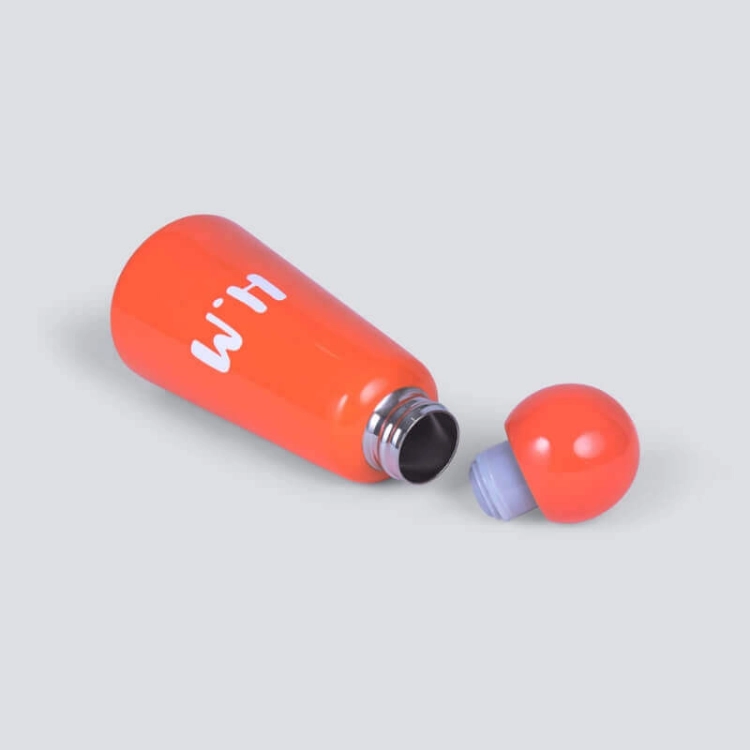 Picture of Orange Vacuum Water Bottle - 500ml (With Name Printing Option)