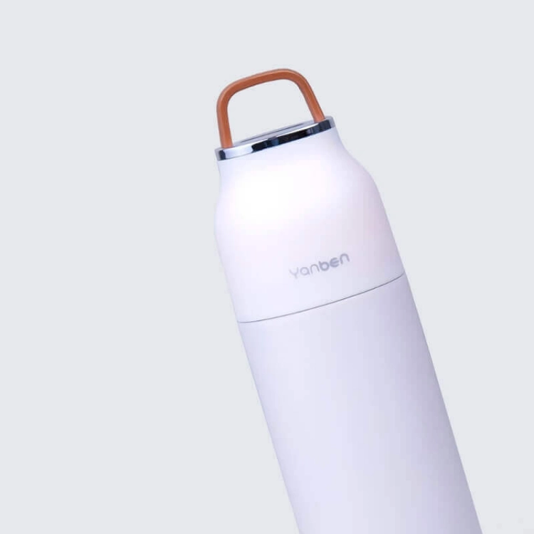 Picture of White Vacuum Water Bottle - 350ml (With Name Printing Option)