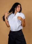 Picture of White V Neck Top For Women