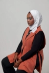 Picture of Orange Gilet Vest For Women