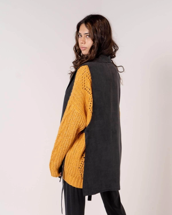 Picture of Black Gilet Vest For Women