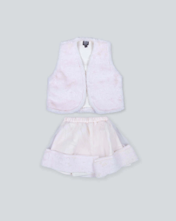 Picture of Multi-Color Vest With Skirt Set For Kids